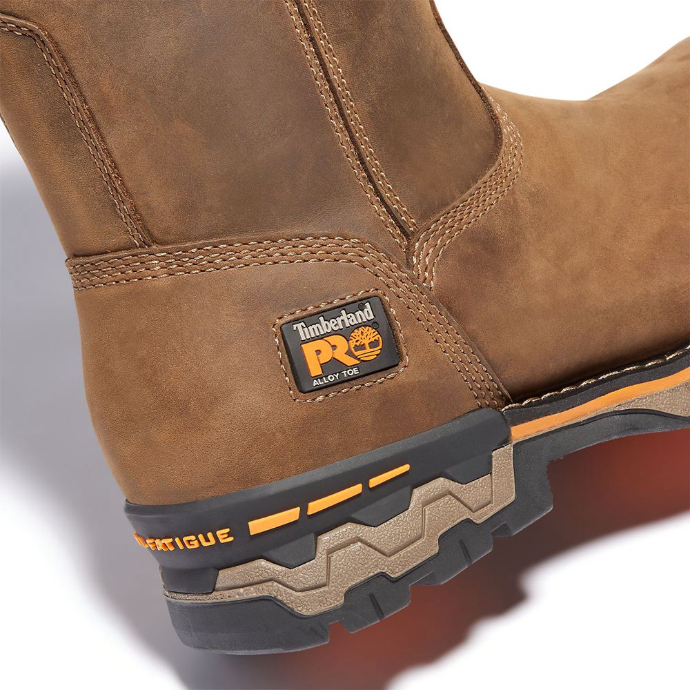 Bocanci De Muncă Timberland Barbati Maro - Pro® Ag Boss Alloy Toe Pull-On - Romania - MFQUSP074